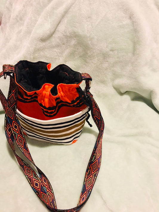 Inxili umbhaco bag- Orange and off-white