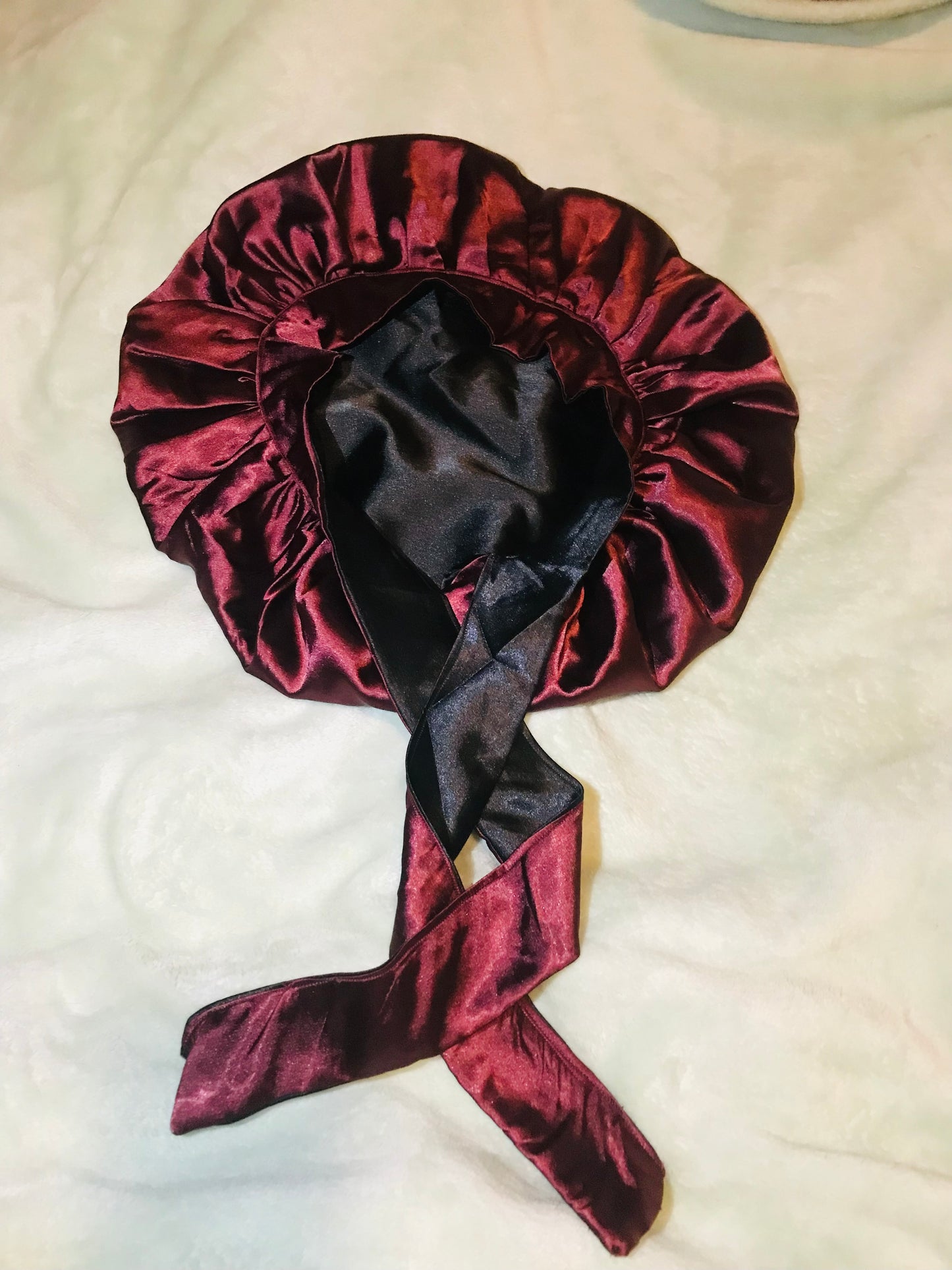 Satin Bonnet and headband Set