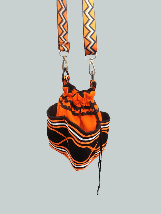 Umbhaco Nxili Bag - Orange and Black